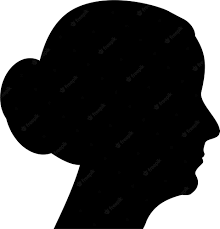 oude vrouw silhouette 1