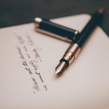 schrijven met vulpen