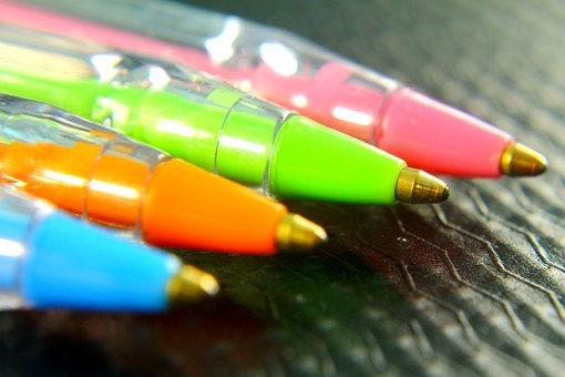balpennen in kleur