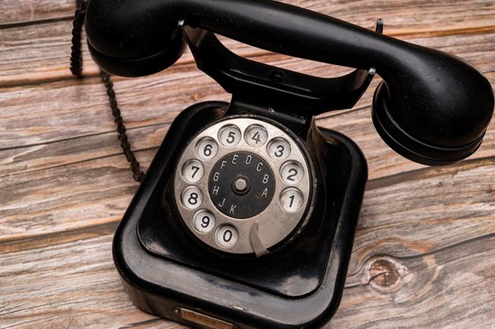 ouderwetse telefoon