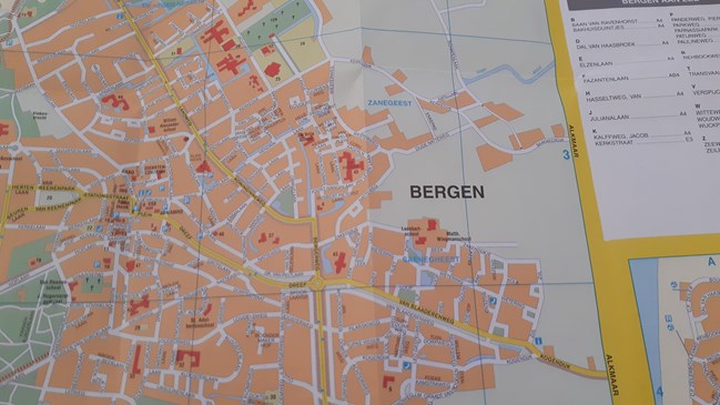 kaart Bergen